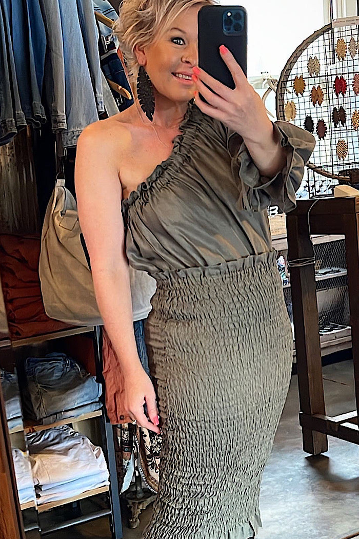 BONNIE SKIRT - KHAKI