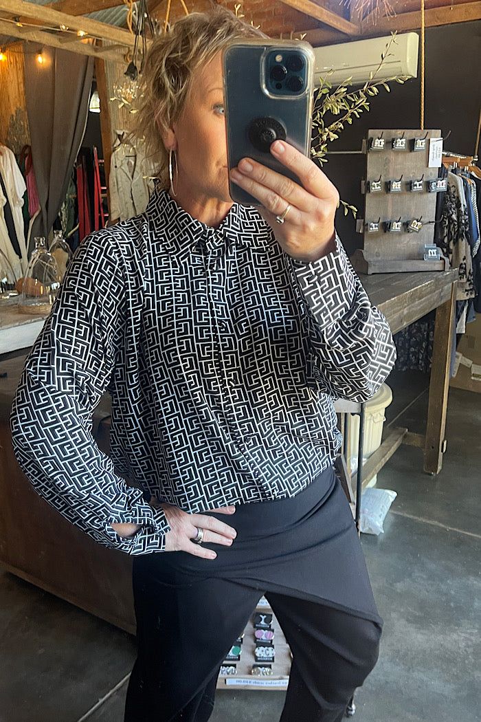 BRONX SHIRT - BLACK PRINT