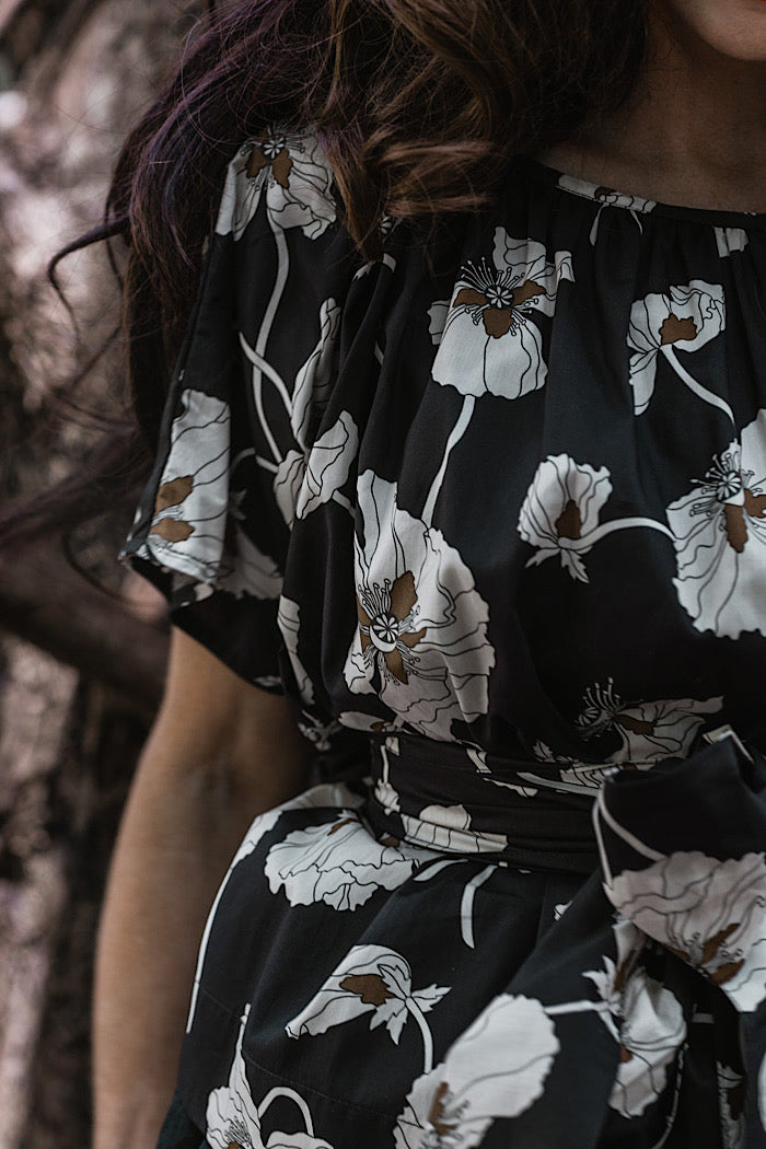 POPPY TOP - FRAGILE BLOOM LIBERTY