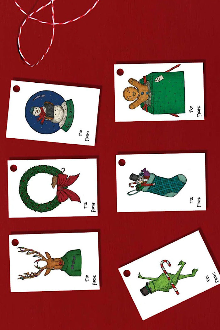 QUIRKY CHRISTMAS GIFT TAGS