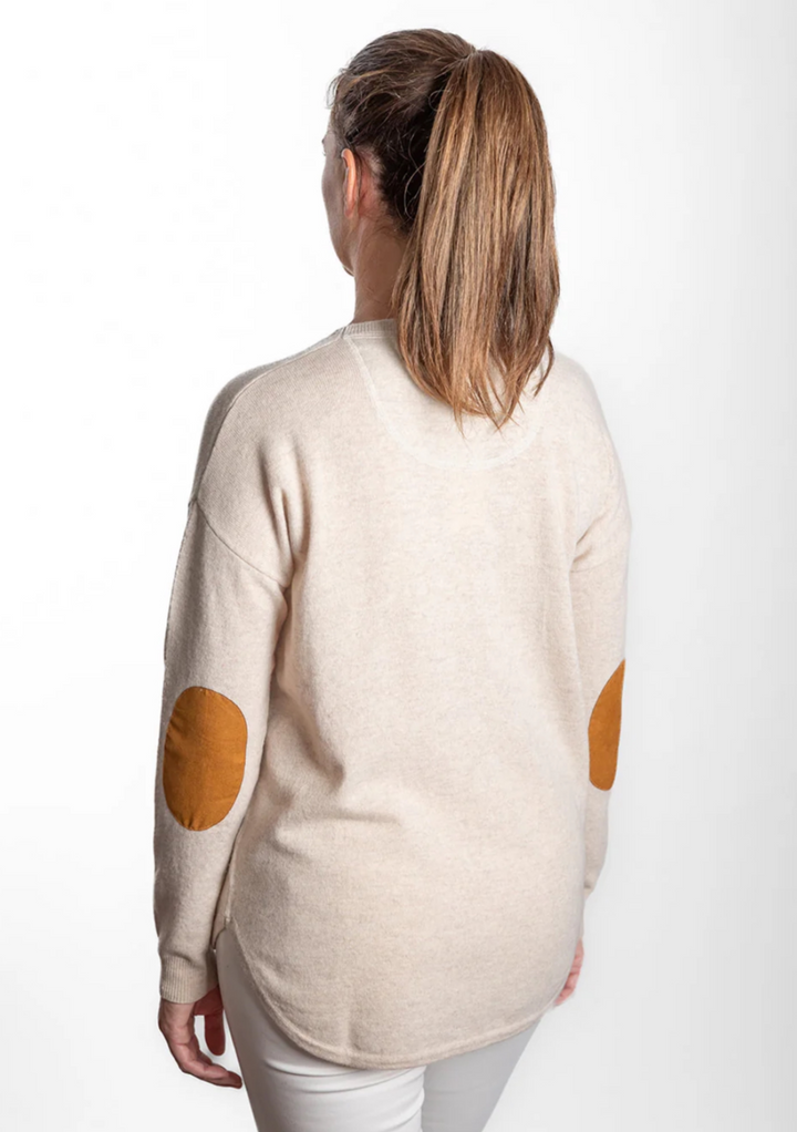 BOW & ARROW - MERINO WOOL & CASHMERE SWING KNIT - OATMEAL