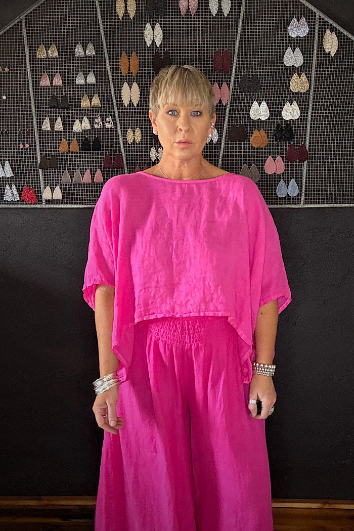 TUSCAN TOP - FUSCHIA