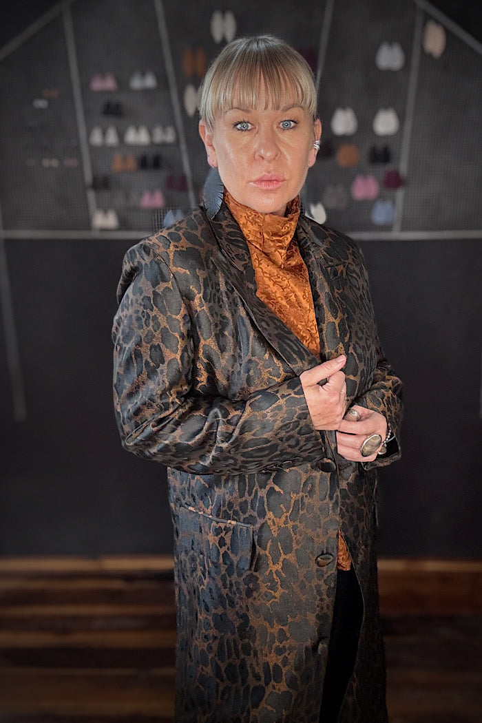 M.A. DAINTY BELLHOP JACKET - LEOPARD