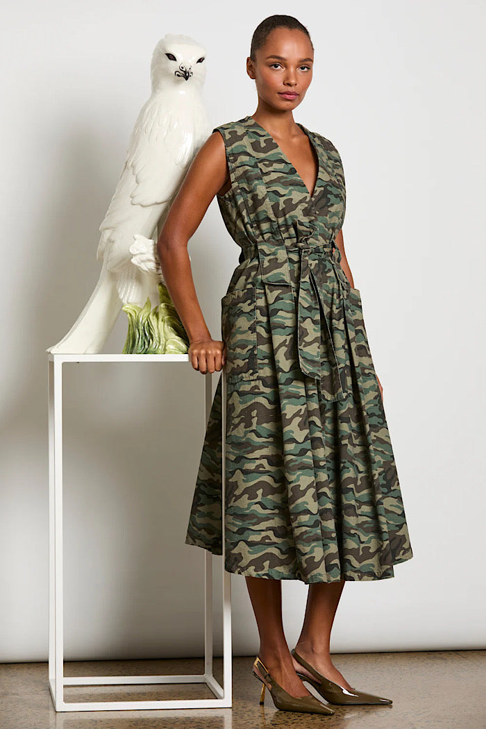 GINA DRESS - CAMO