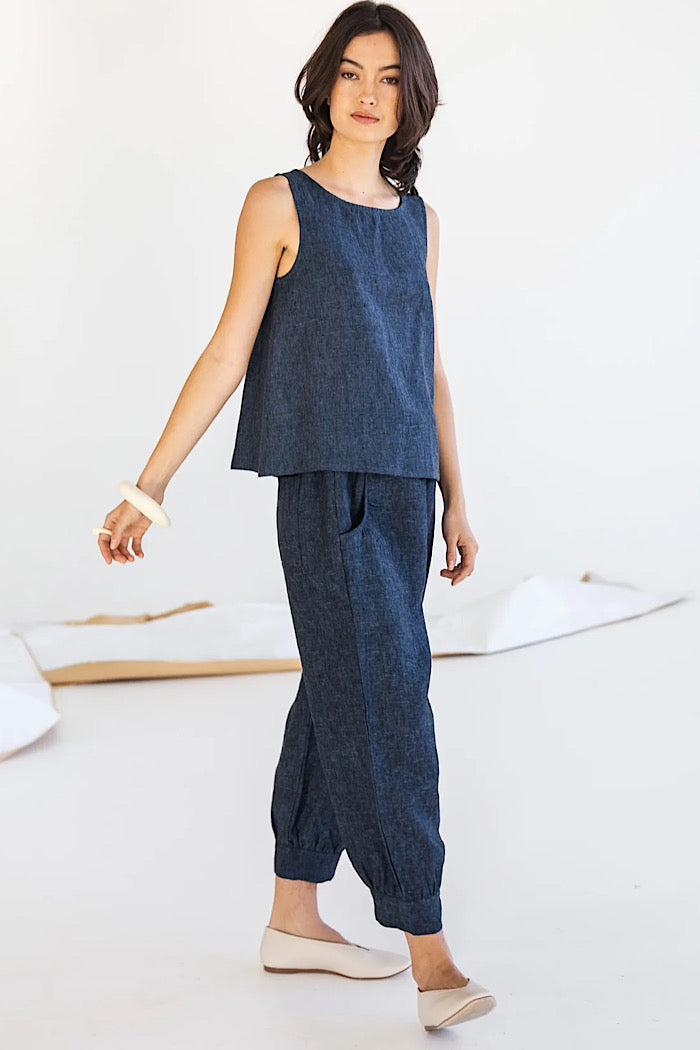 TABITHA PANTS - NAVY