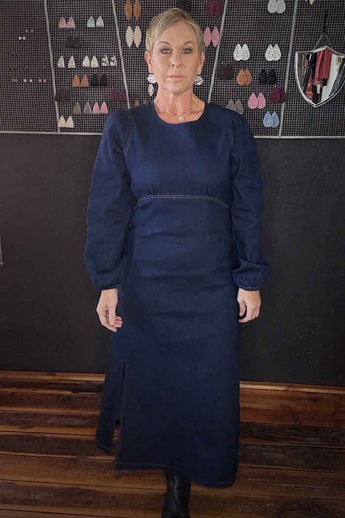 BLUE LADY DRESS - INDIGO