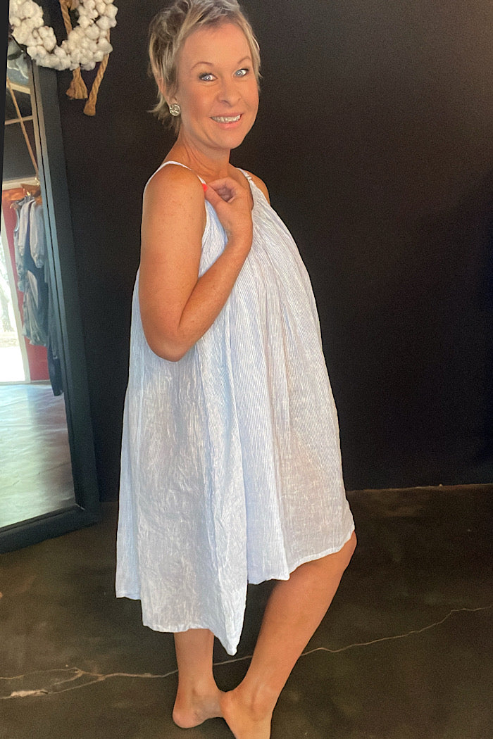 STEFANIA DRESS - GAUZE LINEN
