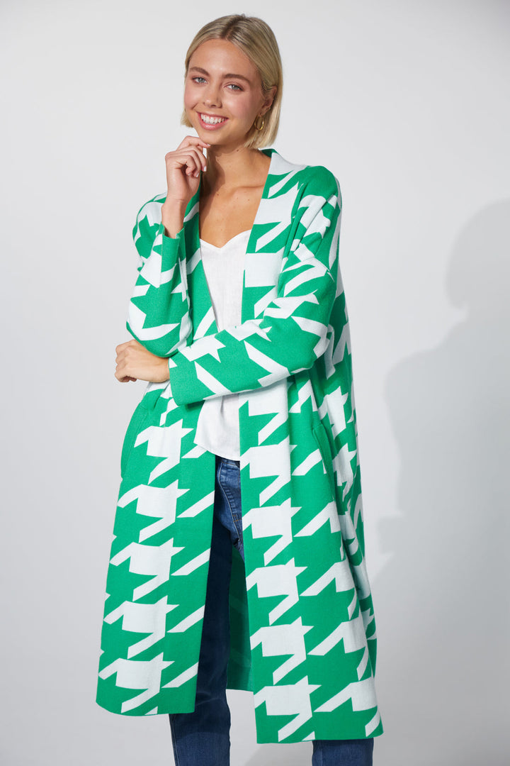 LOGAN CARDIGAN - EVERGREEN