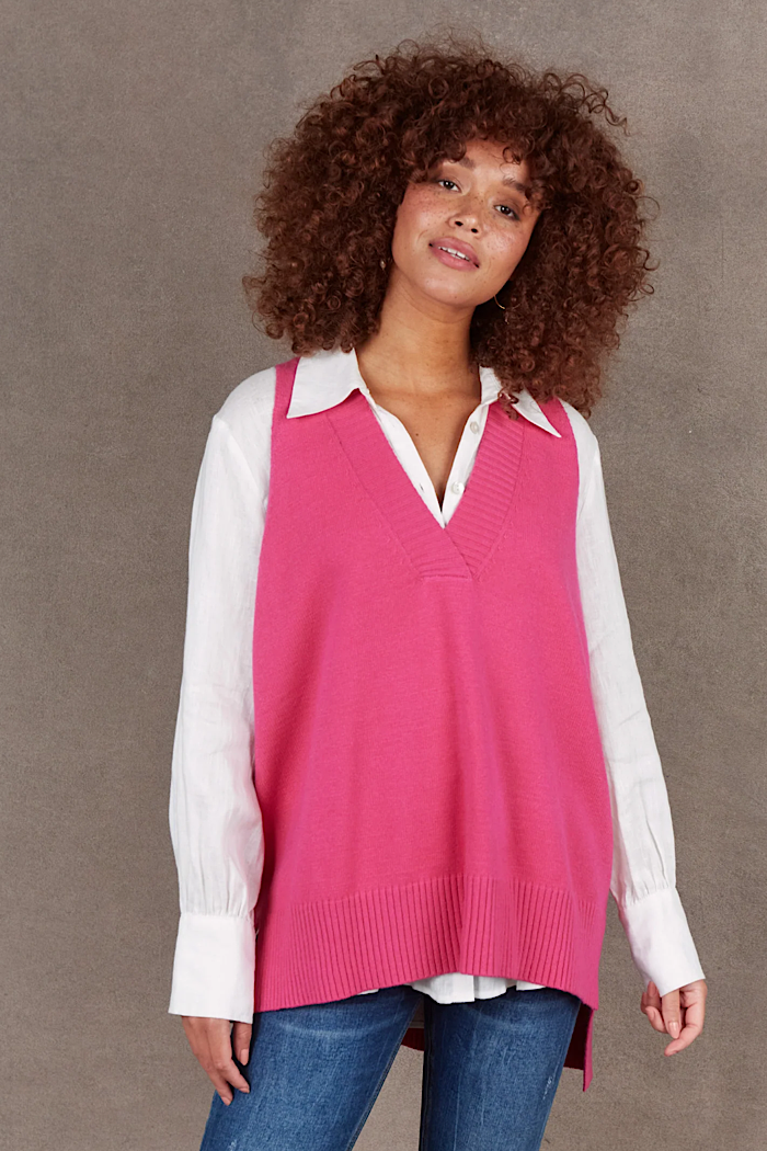 NAKAKO VEST - MAGENTA - FINAL CLEARANCE