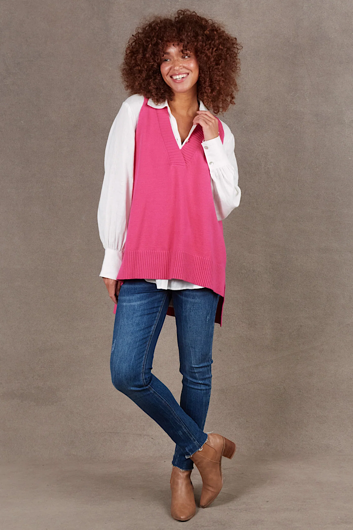 NAKAKO VEST - MAGENTA - FINAL CLEARANCE