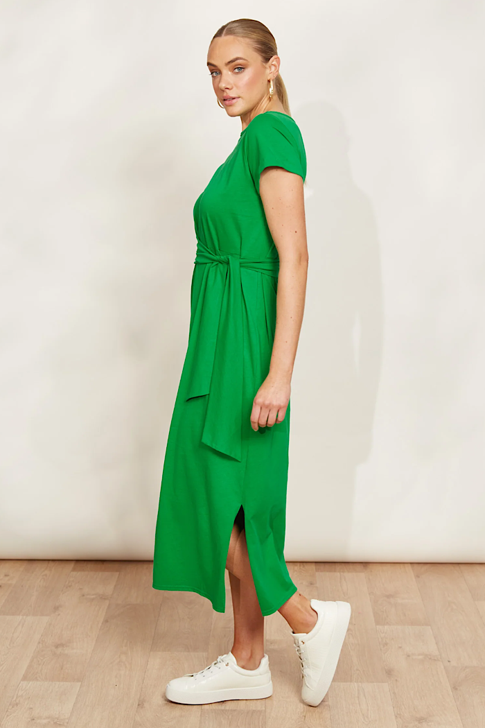 VERANO TIE DRESS - EMERALD