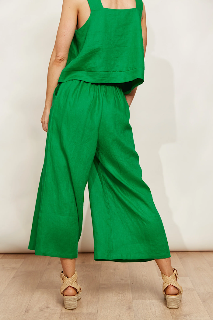 HALCYON CROP PANT - EMERALD