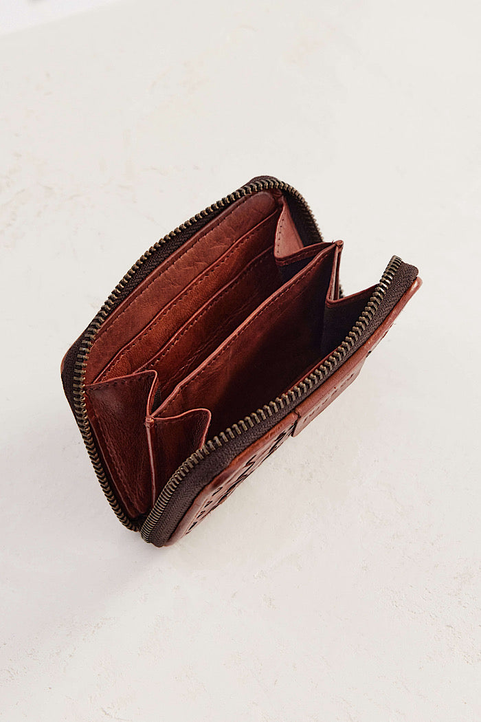 SMALL BASQUE WALLET - AMBER