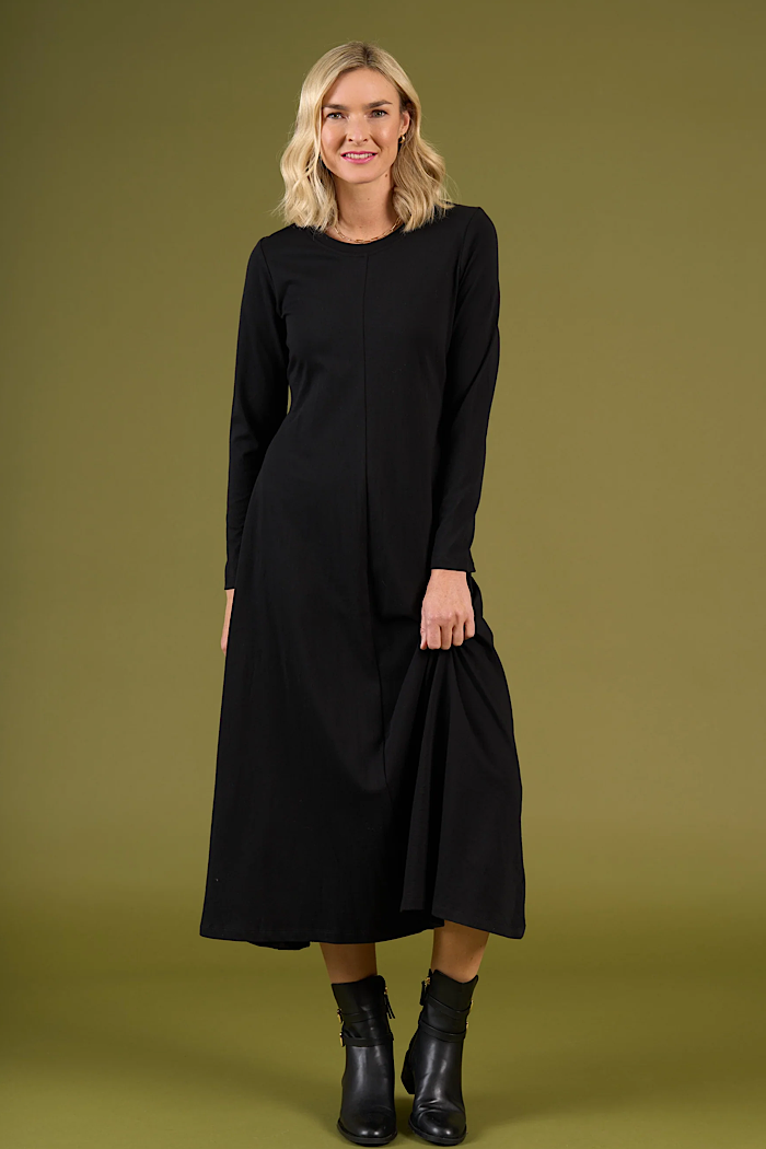 CORONET PEAK DRESS - BLACK