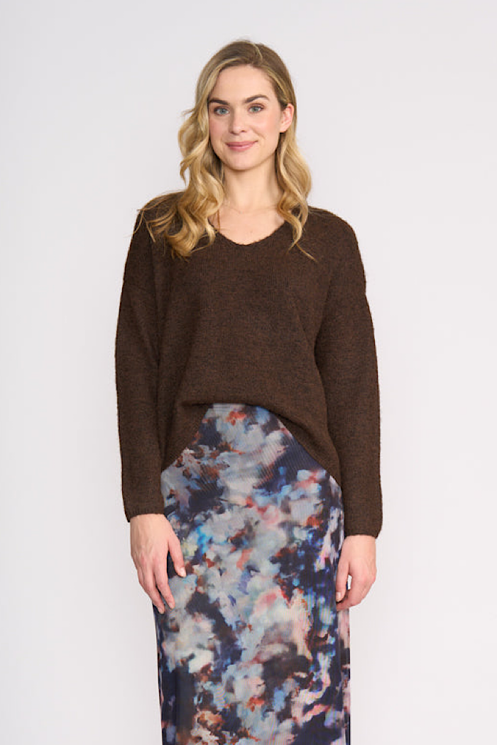 SWEATER HALF SWEATER - GROUND COFFEE