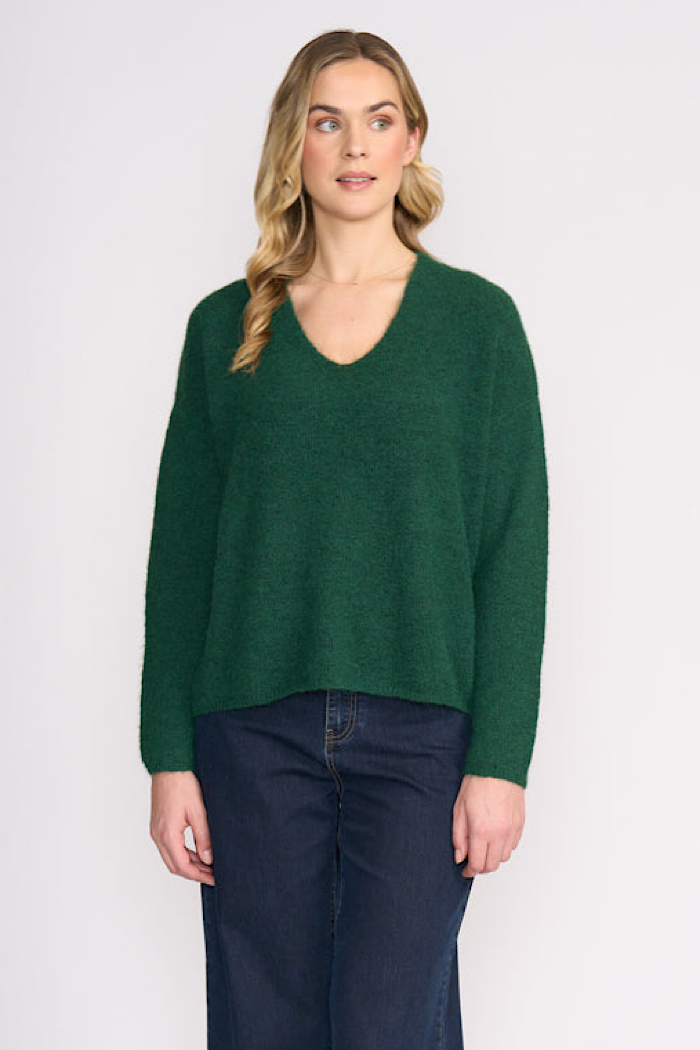 SWEATER HALF SWEATER - DEEP FORREST