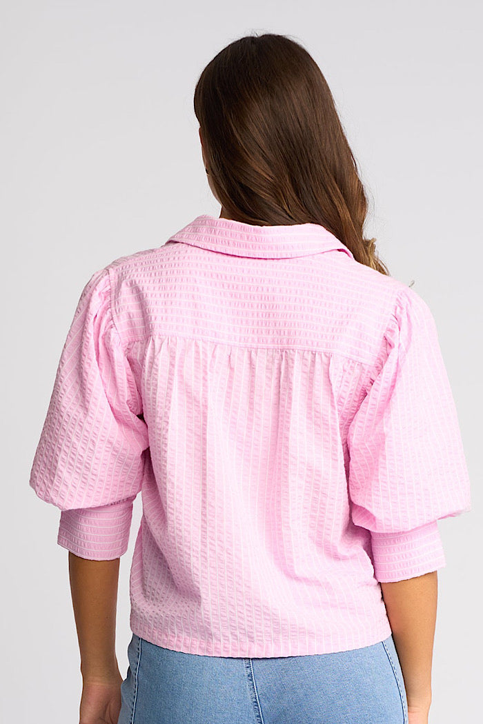 EMMETT SHIRT - PINK STRIPE