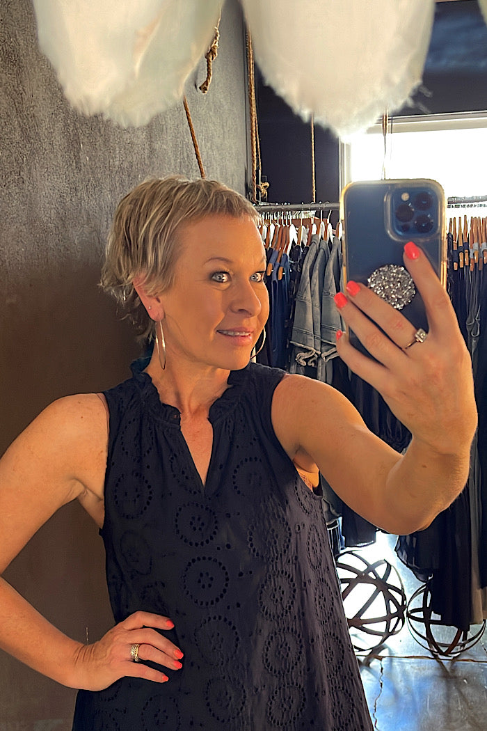 CASABLANCA DRESS - NAVY