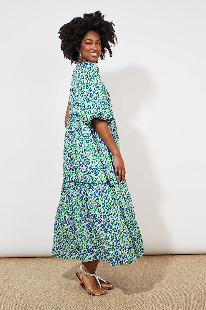 LAMU ONE SHOULDER DRESS - SAVANNA BLUE