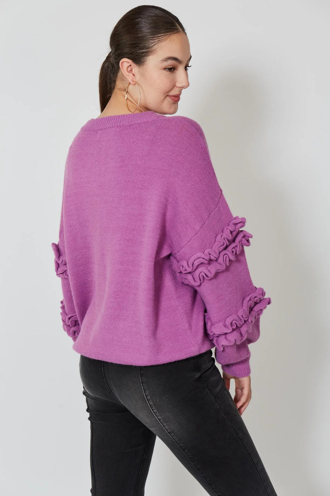 GARLAND RUFFLE JUMPER - LILAC - FINAL CLEARANCE