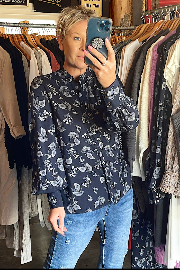FRILLING NEWS BLOUSE - FLOWER SPRINKLE