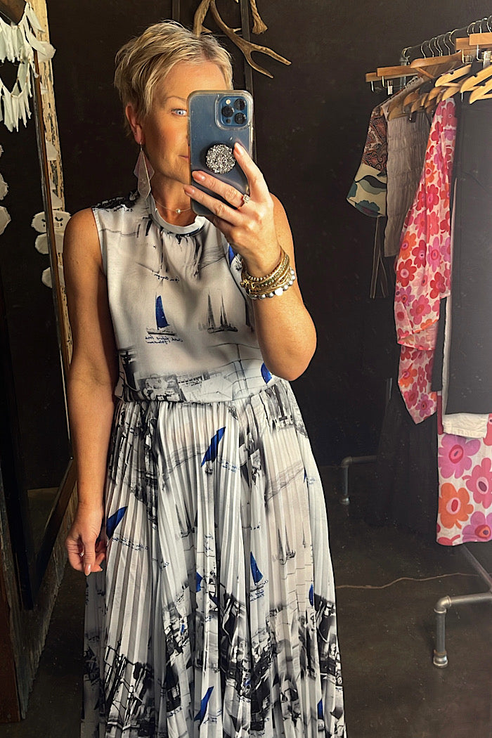 SPROUT SKIRT - SAILING PRINT