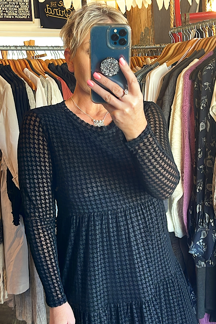 VELVET UNDERGROUND DRESS - BLACK