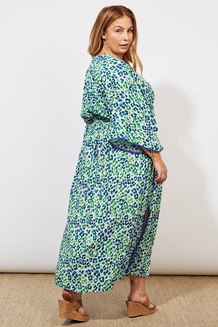 LAMU BATWING DRESS - SAVANNA BLUE