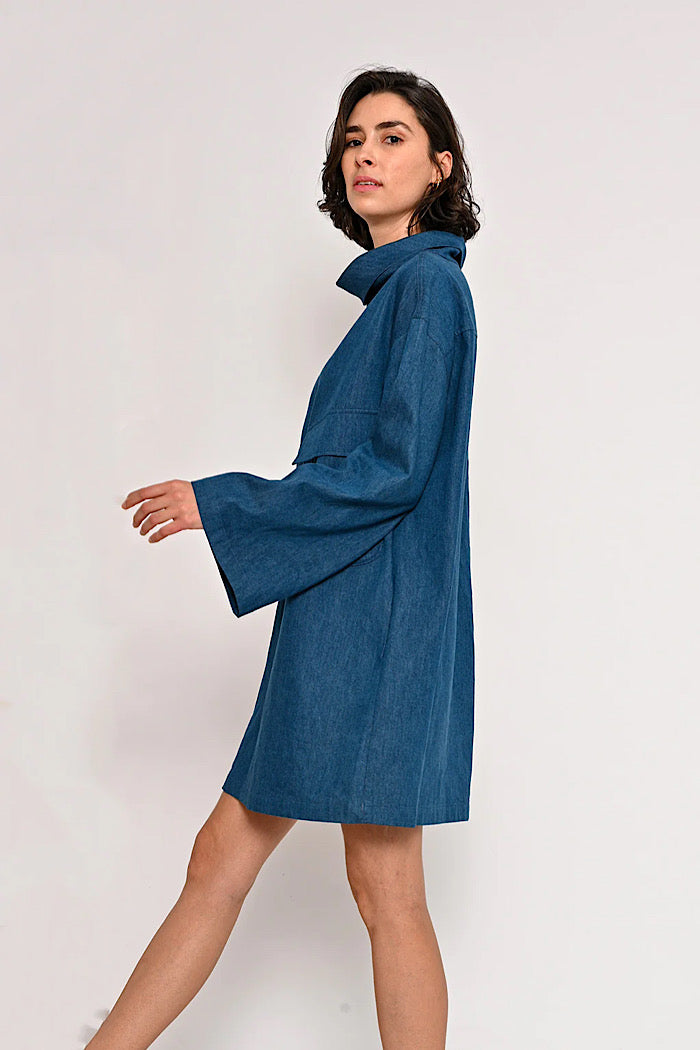 DAKOTA DRESS - DENIM - FINAL CLEARANCE