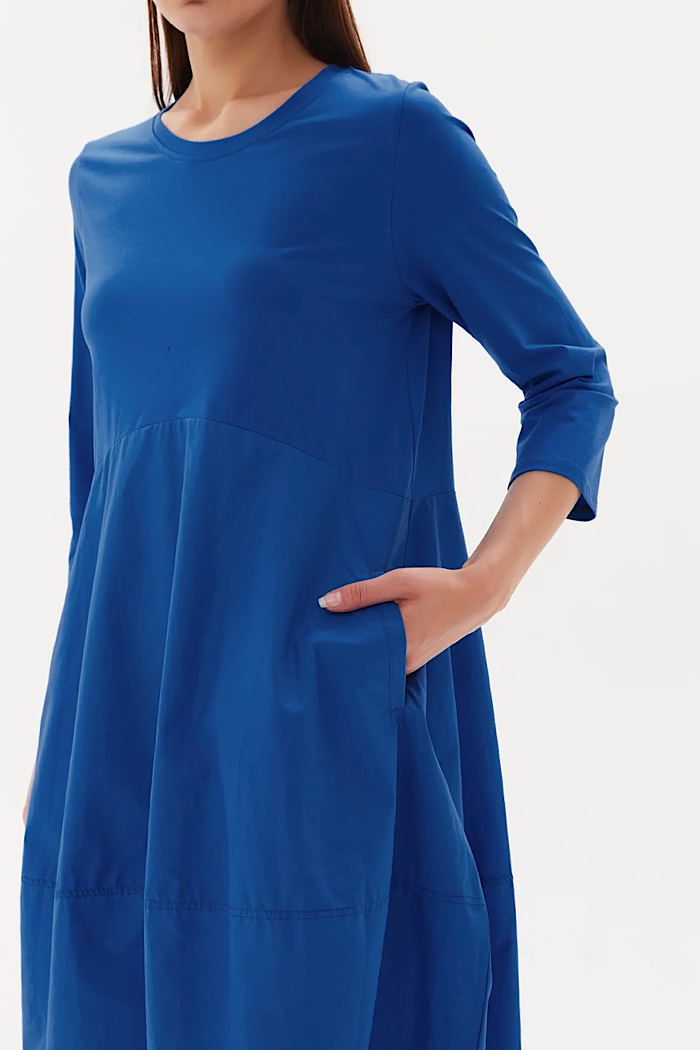 OVOID COMBI DRESS - CERULEAN BLUE