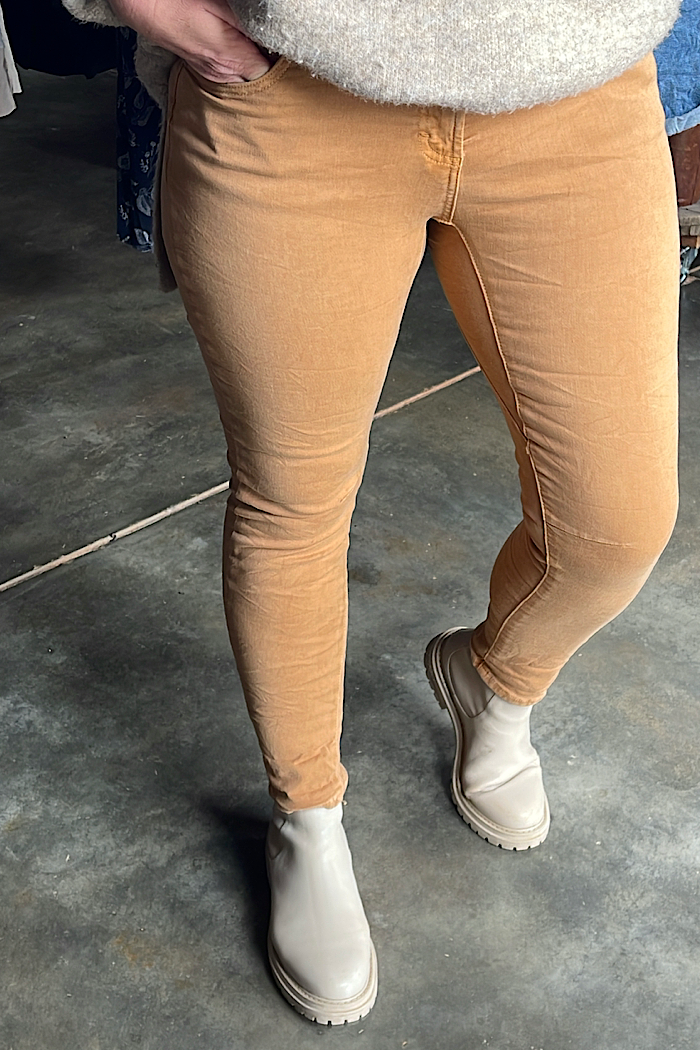 EMMA STRETCH JEANS - CAMELLO