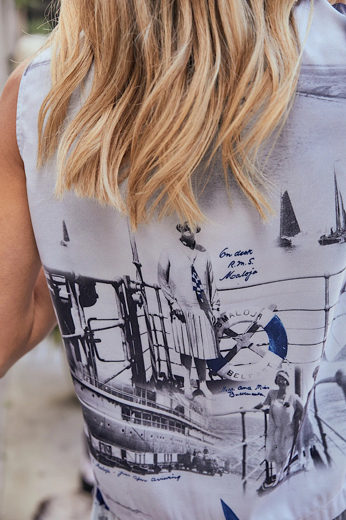 BUD TOP - SAILING PRINT