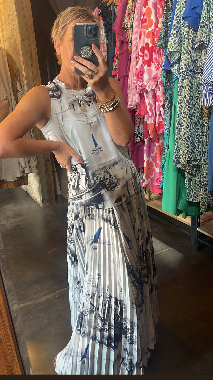 SPROUT SKIRT - SAILING PRINT