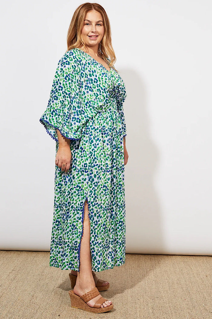 LAMU BATWING DRESS - SAVANNA BLUE