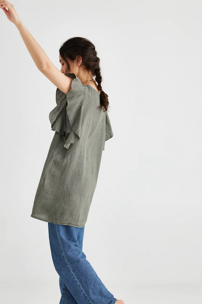 BELLA TOP - KHAKI
