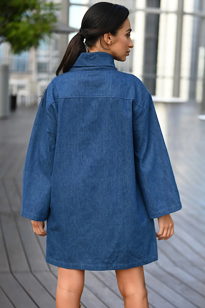 DAKOTA DRESS - DENIM - FINAL CLEARANCE