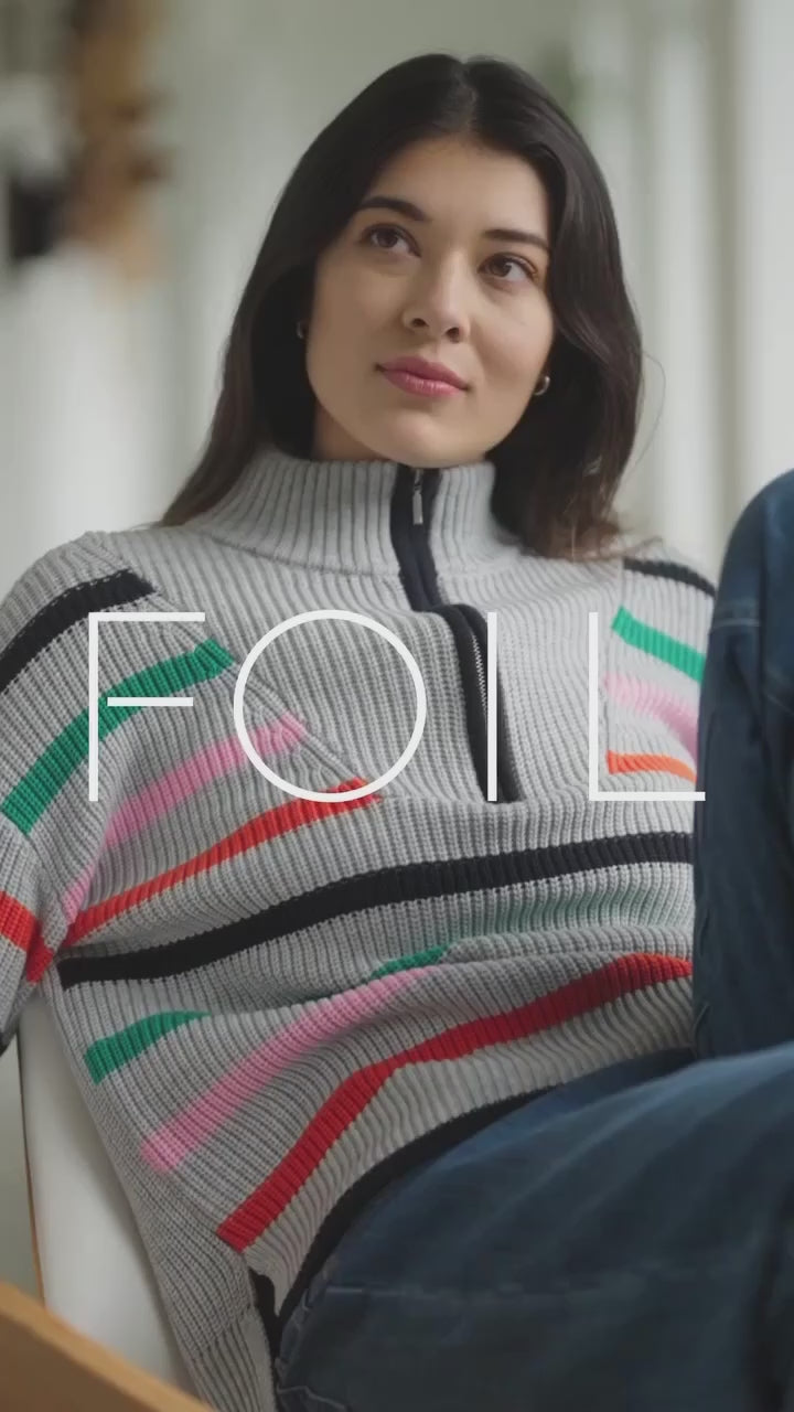 ZIPPY SWEATER - RAINBOW