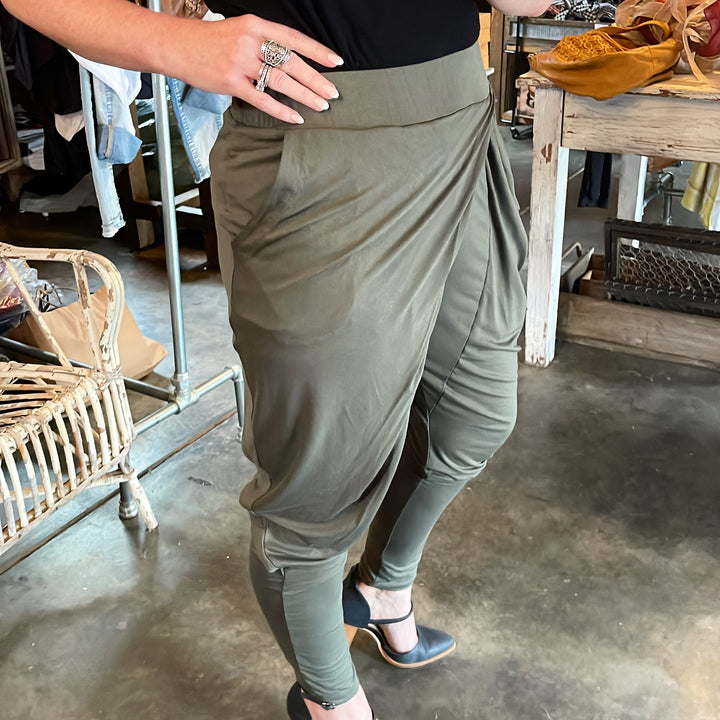 UPSIDE TROUSER - SAGE - FINAL CLEARANCE
