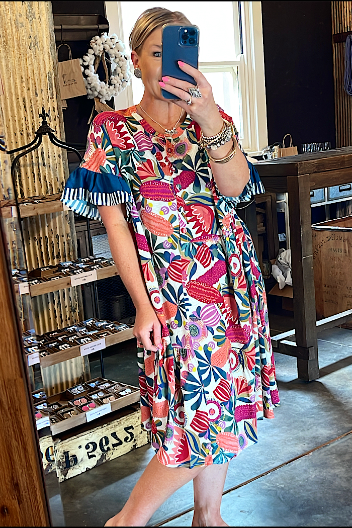 JUST FOR FUN DRESS - BLOOMING EDGE
