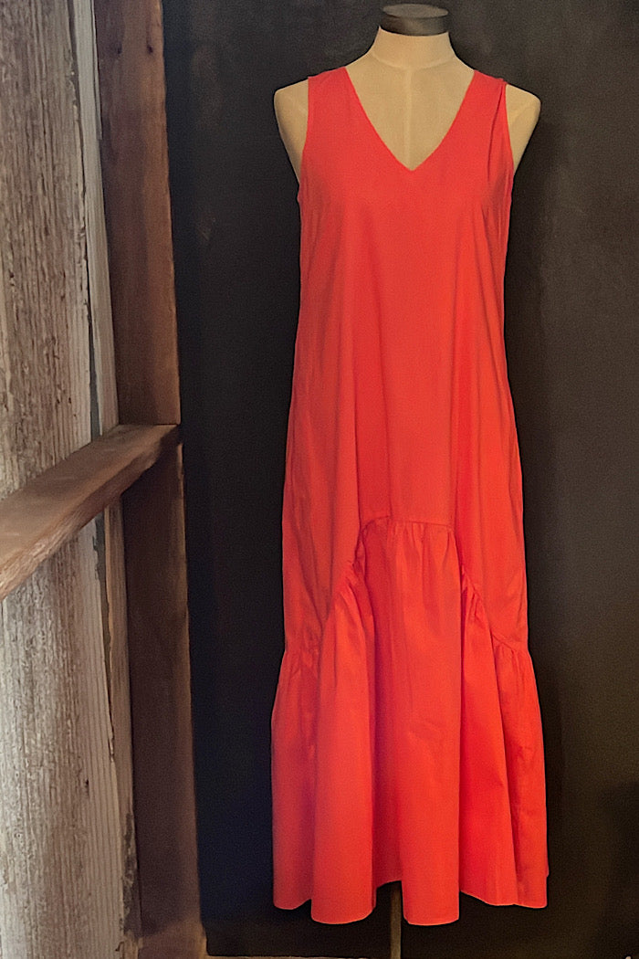 LIFT YOUR GAME PEPLUM DRESS - GRENADINE