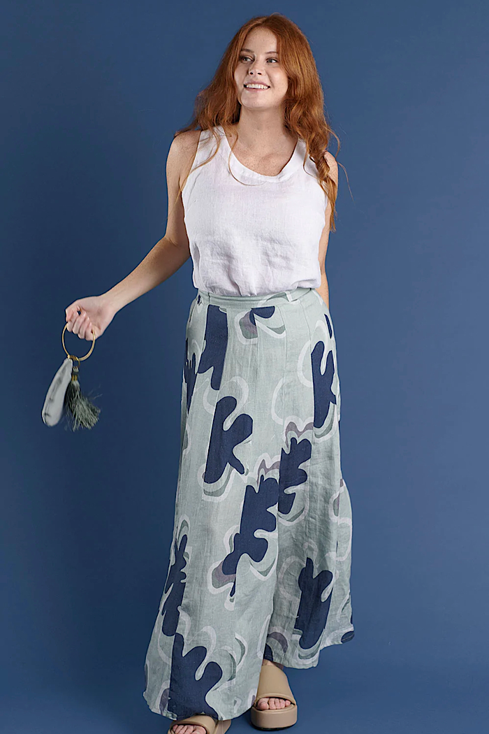 LINEN TANK - WHITE - FINAL CLEARANCE
