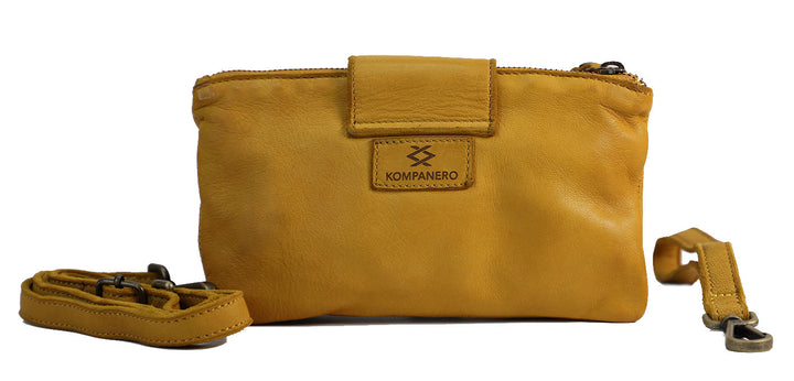 KENNA CROSSBODY CLUTCH - MUSTARD