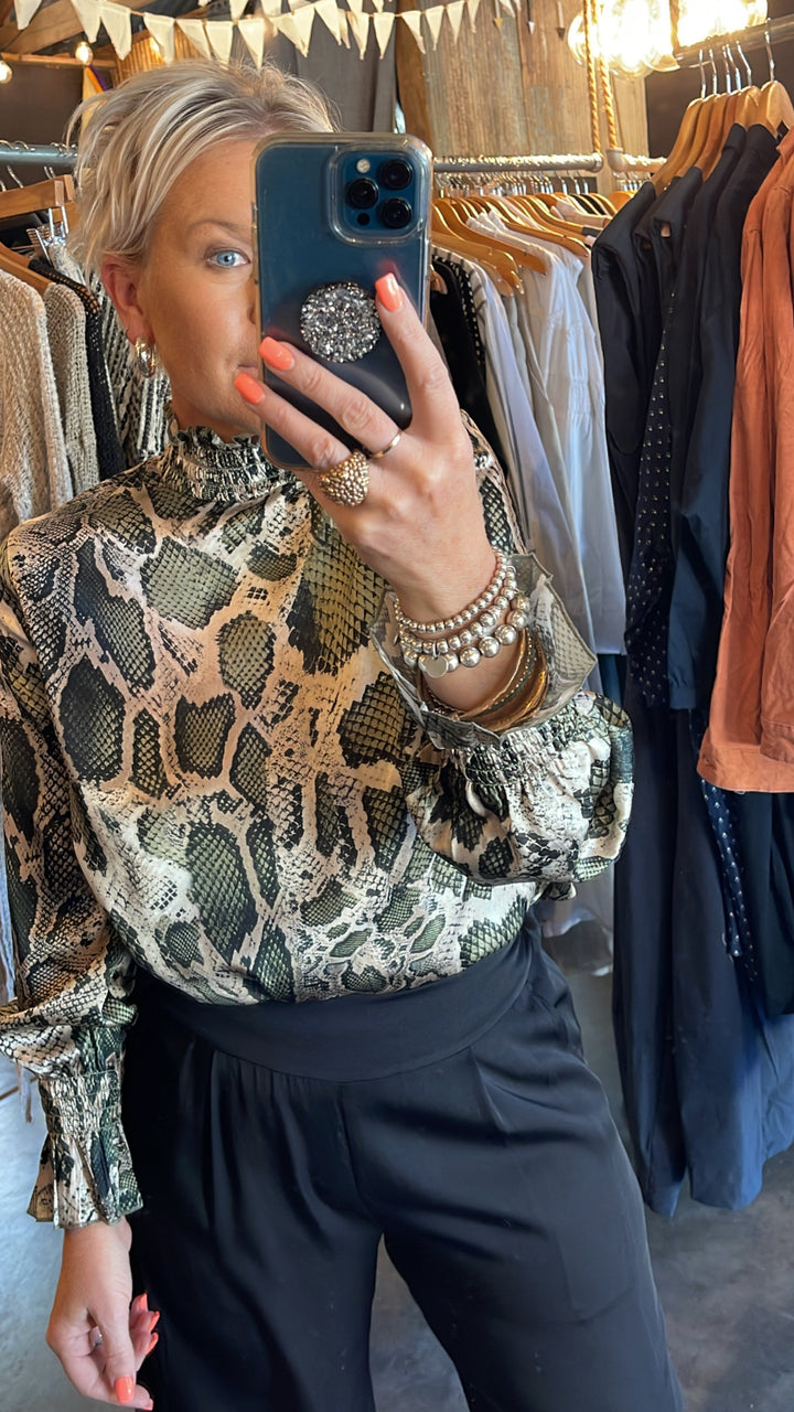SKYROS BLOUSE - SNAKE