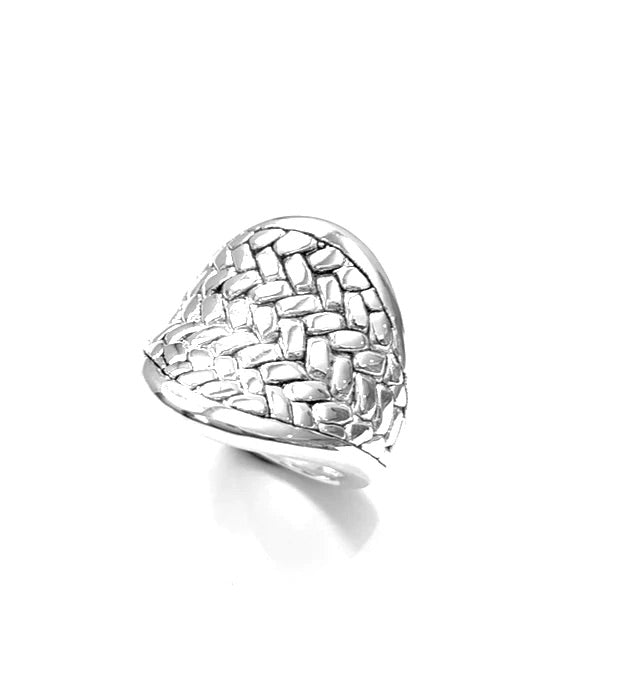 ELECTROFORM BASKET WEAVE RING