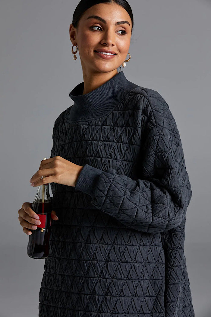 LA VIDA RELAXED TOP/ DRESS - FOSSIL - FINAL CLEARANCE