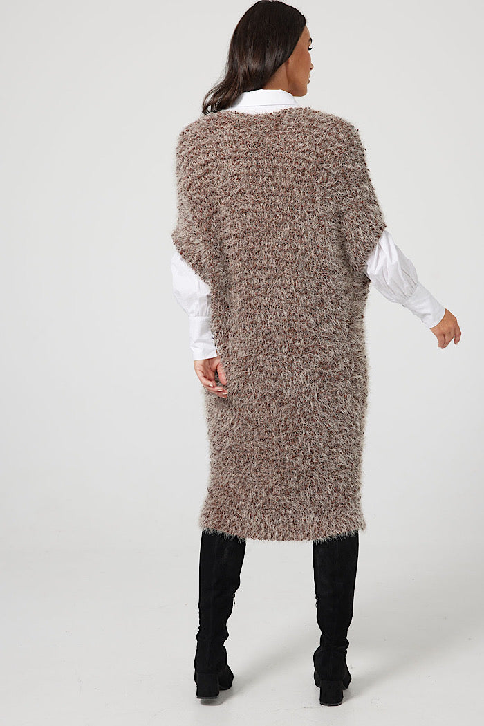 SLYVIE TUNIC - CHOCOLATE & NATURAL - FINAL CLEARANCE