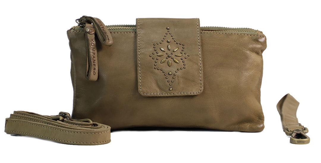 KENNA CROSSBODY CLUTCH - OLIVE