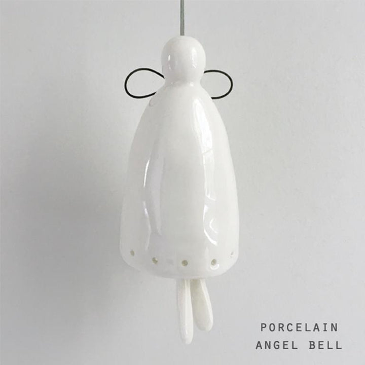 BELL PORCELAIN ANGEL - LARGE