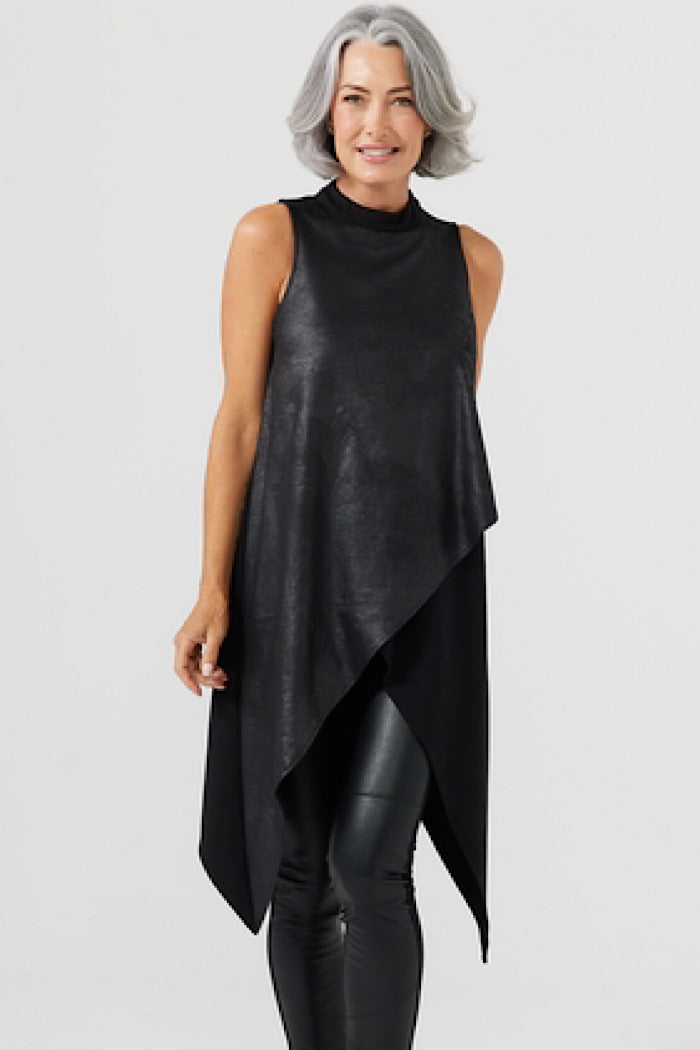 TESSA TOP - BLACK WASH - FINAL CLEARANCE