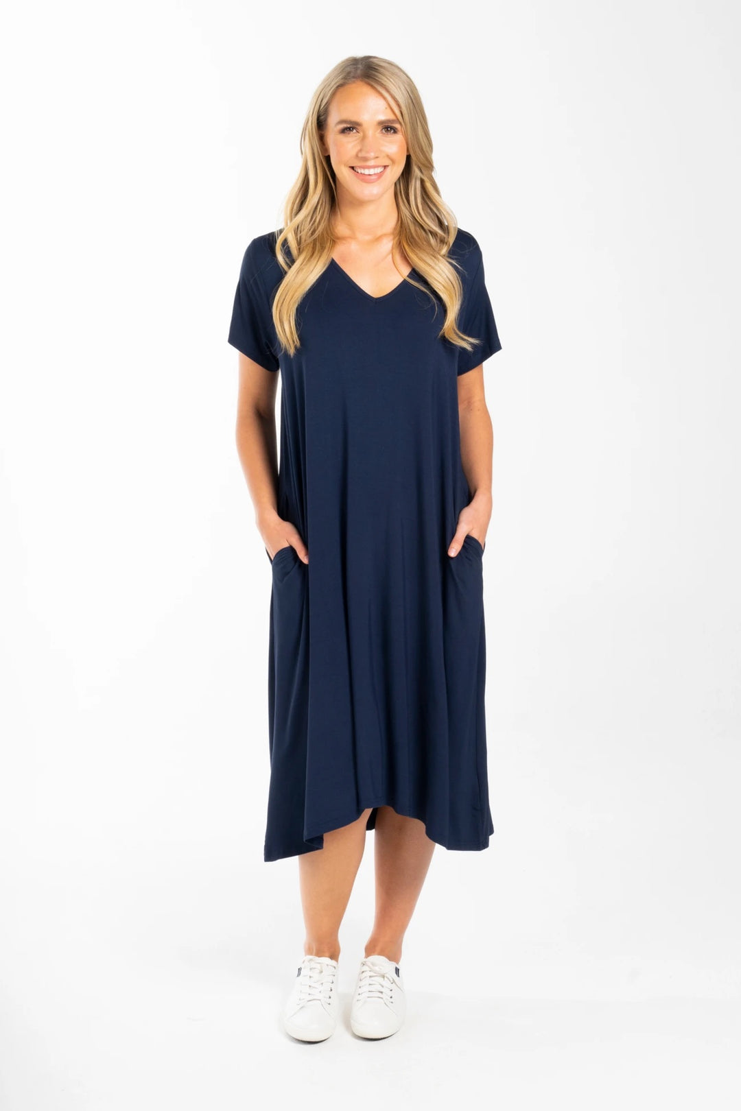 T- SHIRT DRESS - NAVY
